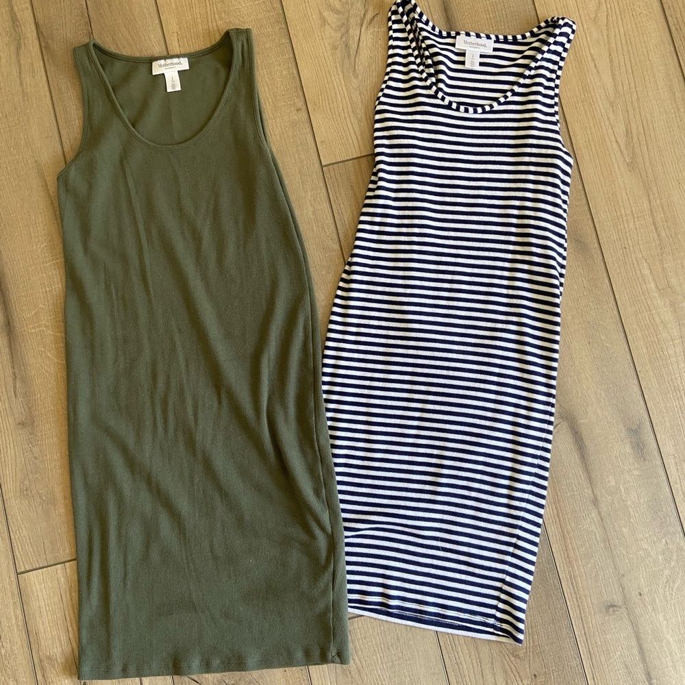 Motherhood Maternity Ribbed Knit Dresses